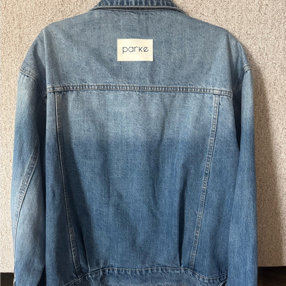 PARKE Denim Jacket, size L/XL. Like new!